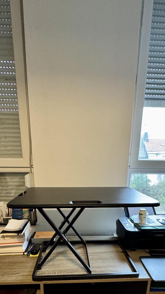 Bureau Assis-Debout BONTEC - Plateau de 65x47 cm, Maison & Meubles, Bureaux, Comme neuf, Bureau assis-debout, Autres marques, Moderne