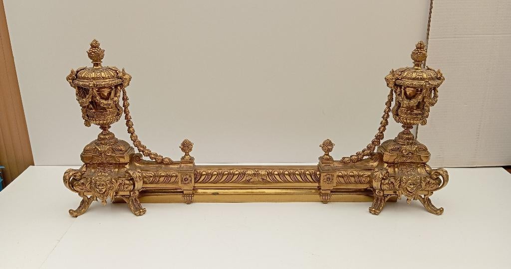 LOUIS XVI bronze à bois de chauffage français du XIXe siècle, Enlèvement ou Envoi, Bronze