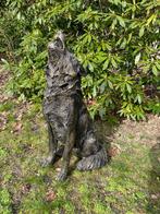 Beeld wolf, woonkamer, terras, tuin, 75 cm, Ophalen, Nieuw, Kunststof, Dierenbeeld
