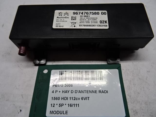 UNITE ELECTRONIQUE Peugeot 3008 I (0U / HU) (9674767580), Autos : Pièces & Accessoires, Utilisé, Peugeot