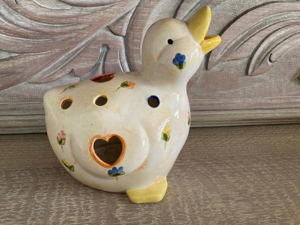 eend als theelichthouder voor Pasen, Ophalen of Verzenden, Zo goed als nieuw