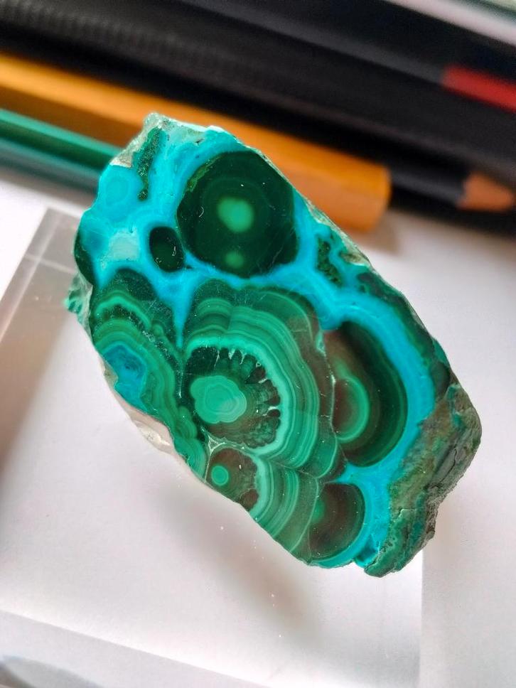 Malachite et chrysocolle, Collections, Minéraux & Fossiles, Minéral, Enlèvement ou Envoi