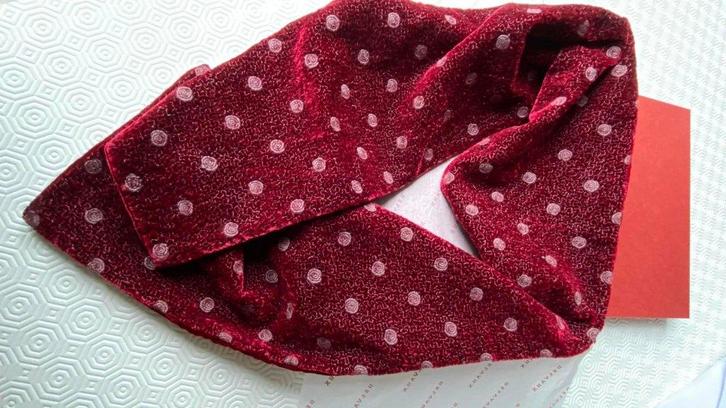 DELVAUX sjaal van rood fluweel, Kleding | Dames, Mutsen, Sjaals en Handschoenen, Zo goed als nieuw, Sjaal, Ophalen