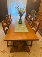 Salle à manger complète en chêne massif, Maison & Meubles, Enlèvement, Comme neuf, Chêne en bon etat, 4 à 6 chaises