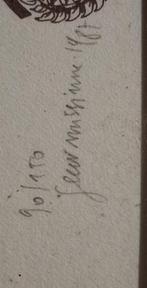 Antieke tabaks werk orgineel 90/150, Verzamelen, Rechthoekig Staand, Met lijst, A4 of kleiner, Ophalen of Verzenden