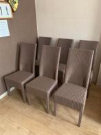 Set van 6 Home Loom rotan stoelen, Huis en Inrichting, Stoelen, Ophalen, Gebruikt, Overige kleuren, Riet of Rotan