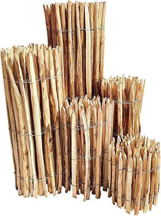 zwaar frans kastanje hekwerk , alle maten, Ophalen, Nieuw, Hout, Met poort