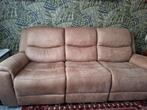 3 zits met 3 relax electrisch, Huis en Inrichting, Ophalen, Driepersoons, Zo goed als nieuw, Rechte bank