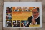 filmaffiche Louis De Funes l'avare 1980 filmposter, Verzamelen, Rechthoekig Liggend, Ophalen of Verzenden, Zo goed als nieuw, A1 t/m A3