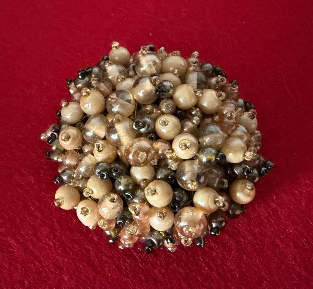 Broche Vintage Années 1960, Bijoux, Sacs & Beauté, Bijoux anciens, Enlèvement ou Envoi, Autres matériaux, Broche