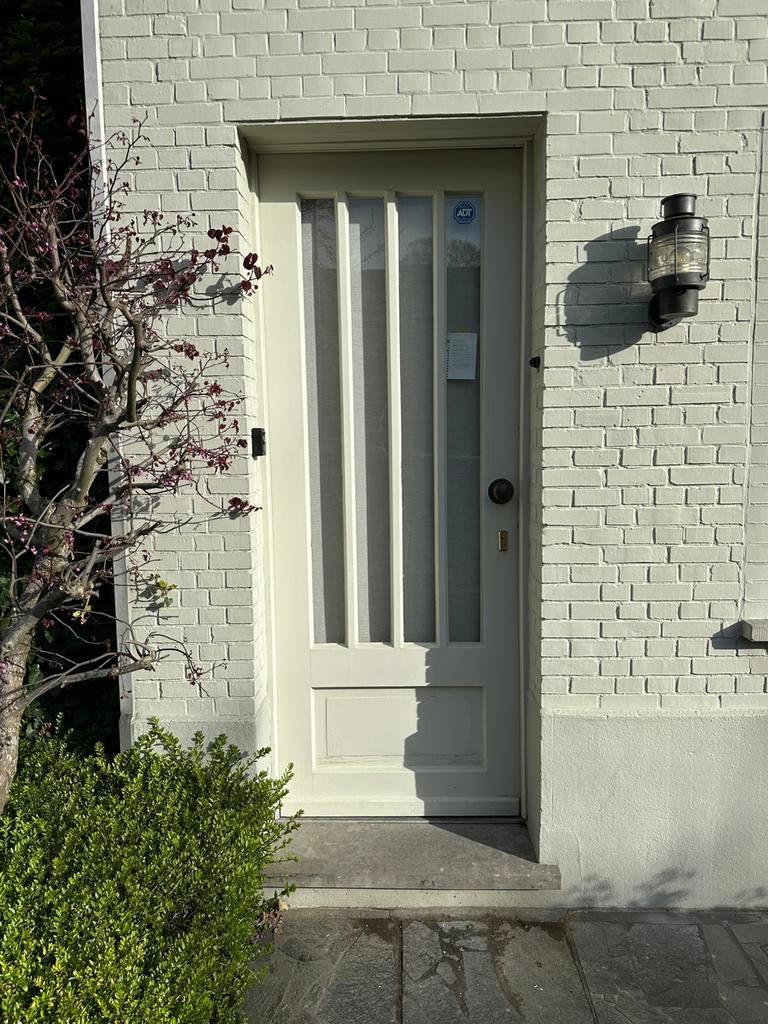 Houten voordeur (ramen ook beschikbaar), Doe-het-zelf en Bouw, Deuren en Vliegenramen, Ophalen, Gebruikt, 80 tot 100 cm, 215 cm of meer