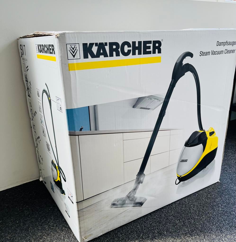 Kärcher SV 7 / Karcher SV7 stoomreiniger, stofzuiger, droger, Electroménager, Vapeurs, Enlèvement, Comme neuf, Nettoyeur à vapeur