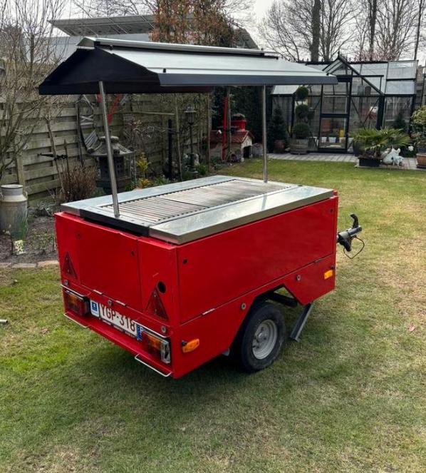 Bbq aanhangwagen, Ophalen, Zo goed als nieuw