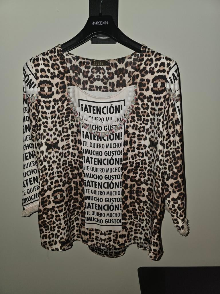 Blouse in zijde van MUCHO GUSTO maat L, Vêtements | Femmes, Blouses & Tuniques, Enlèvement ou Envoi, Taille 42/44 (L), Noir