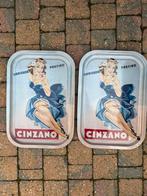 Cinzano ( Plateau’s 2 stuks ), Collections, Marques & Objets publicitaires, Enlèvement ou Envoi, Comme neuf