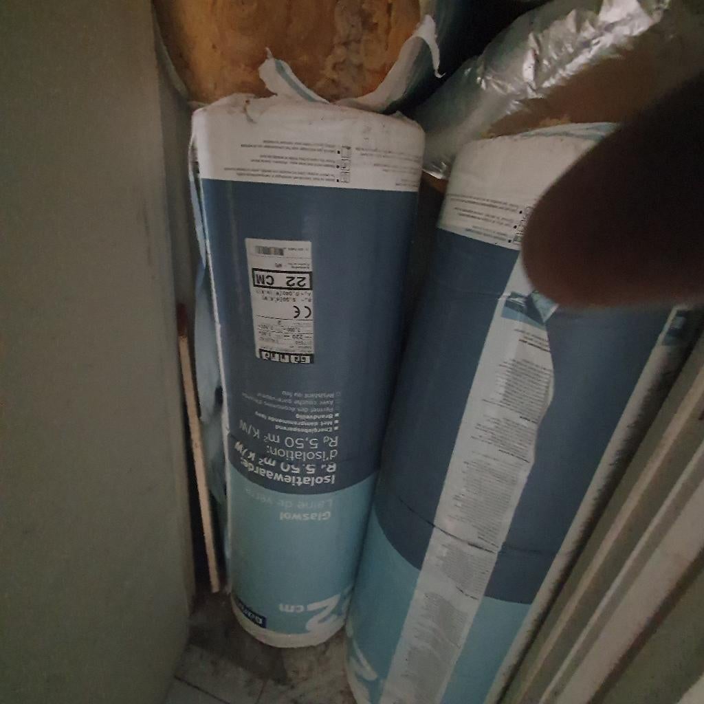 Isolement, Bricolage & Construction, Neuf, Enlèvement, Laine de verre, Isolation de toiture