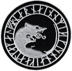 Viking Wolfhead stoffen opstrijk patch embleem, Verzenden, Nieuw