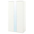 VIHALSArmoire 2 portes, blanc, ikea  105x57x200 cm, Maison & Meubles, Armoires | Penderies & Garde-robes, Comme neuf, 100 à 150 cm