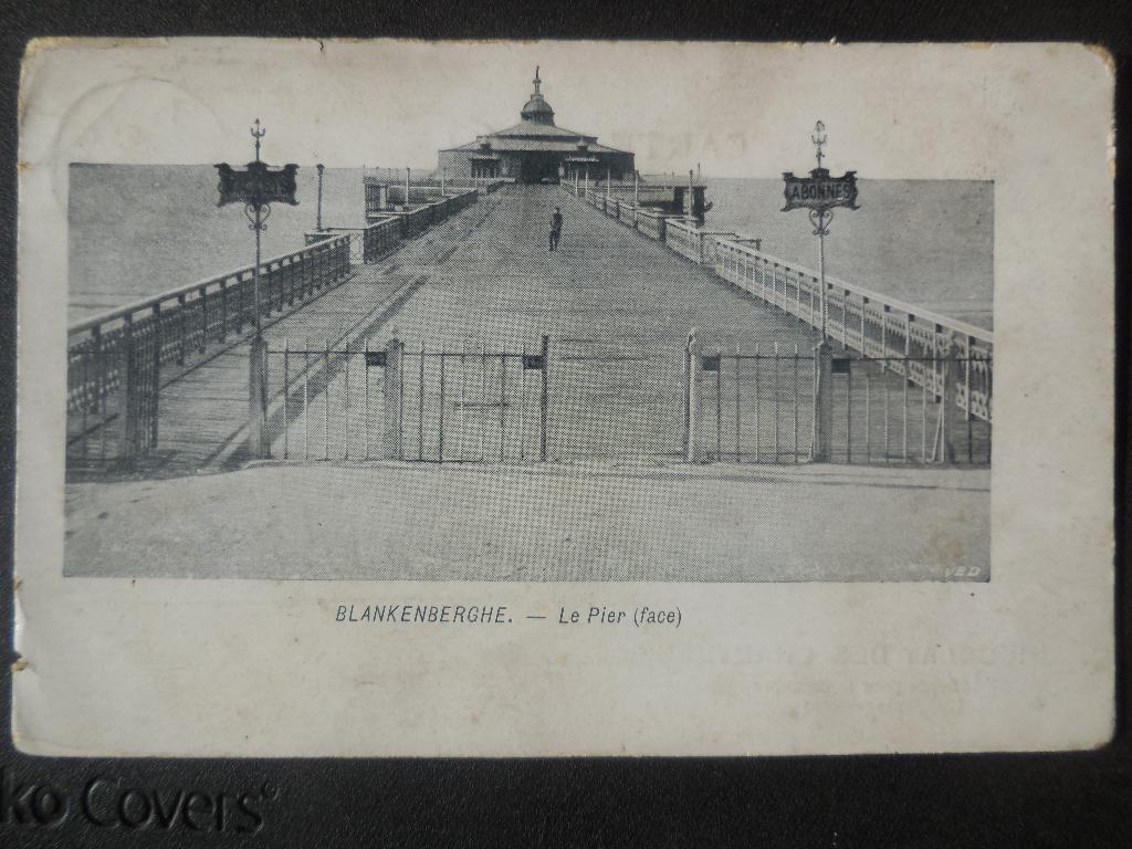 postkaart Blankenberge Pier, Verzenden, Voor 1920, Gelopen, West-Vlaanderen