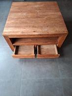 Salontafel in teak : goede kwaliteit, Huis en Inrichting, Ophalen, Gebruikt, 50 tot 100 cm, 50 tot 100 cm