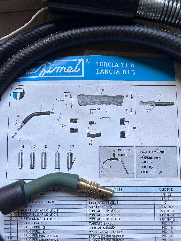 Halfautomaat lashaspel, Doe-het-zelf en Bouw, Gereedschap | Lasapparaten, Ophalen, Nieuw, Minder dan 150 ampère, Tig