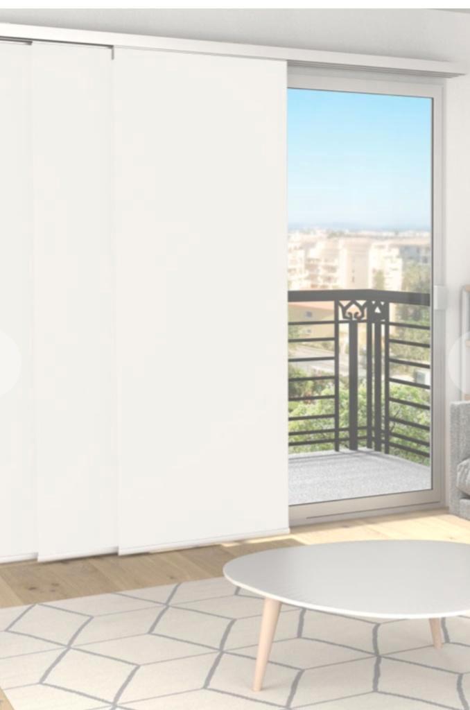 Panneaux japonais ( Rideaux coulissants) Blanc, Maison & Meubles, Ameublement | Rideaux & Stores à lamelles, Neuf, 200 cm ou plus