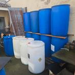 vaten tonnen 200l metaal of plastiek, Ophalen, Zo goed als nieuw