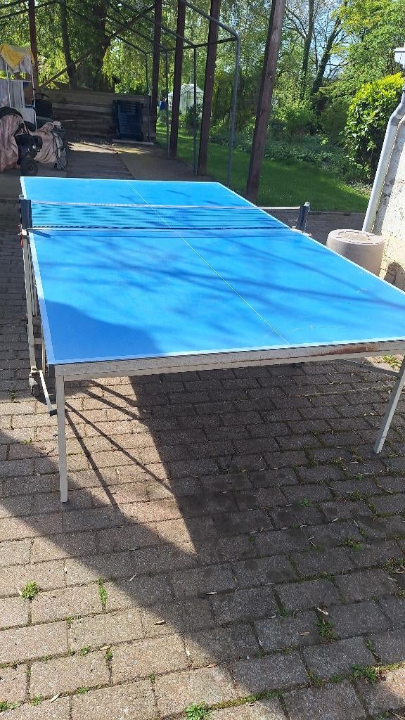 Table de ping-pong pliable sur roulettes., Sports & Fitness, Ping-pong, Enlèvement, Utilisé, Table d'extérieur, Format de concours