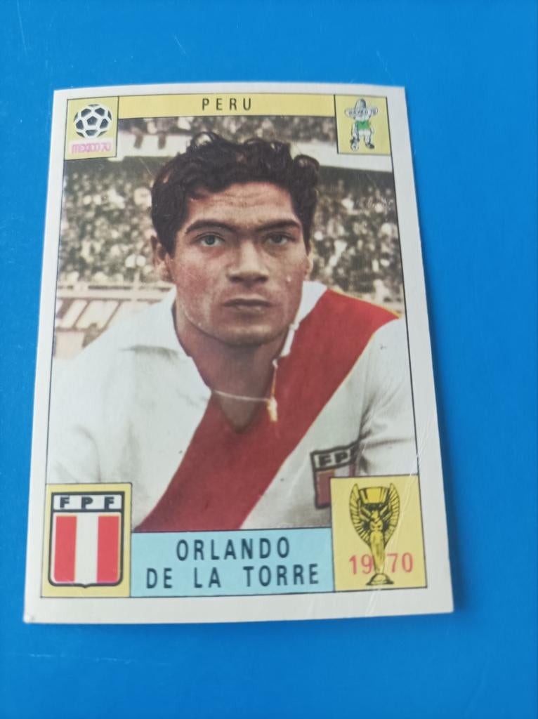 Panini México 70, Pérou Orlando de la Torre, Hobby & Loisirs créatifs, Autocollants & Images, Enlèvement ou Envoi