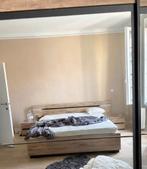 Slaapkamer(bed+matras+nachtkastjes) van hoge kwaliteit, Maison & Meubles, Chambre à coucher | Lits, Beige, Comme neuf, Enlèvement