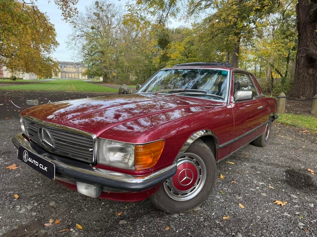 Mercedes SLC 350 1979 V8 Coupe Toit Ouvrant  ETAT SHOWROOM, Essai à domicile, Achat, https://public.car-pass.be/vhr/344e35f6-4f77-4c8b-a5cb-eb6b55f33825