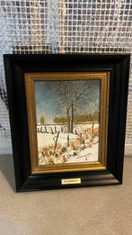 Schilderij De Scheemaeker – Winters landschap, Antiek en Kunst, Ophalen of Verzenden