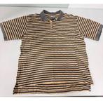 Polo en coton Adidas Golf vintage années 1960, polo M rayé, Enlèvement ou Envoi, Comme neuf, Taille 48/50 (M), Brun