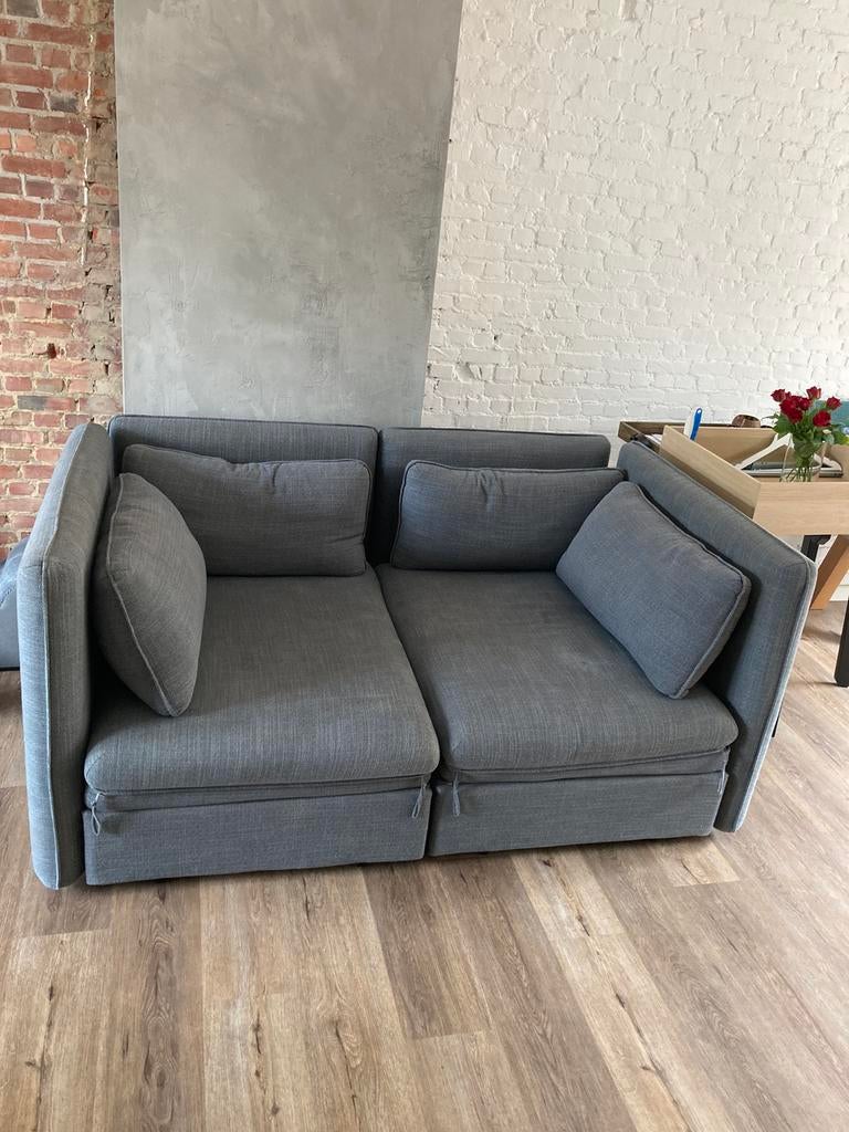 Zetel vallentuna met bedfunctie 2 delen, Maison & Meubles, Enlèvement, Comme neuf, Tissus