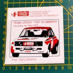 Sticker Fiat 131 Rally Boucles de Spa 1981 Team Croky, Verzamelen, Ophalen of Verzenden