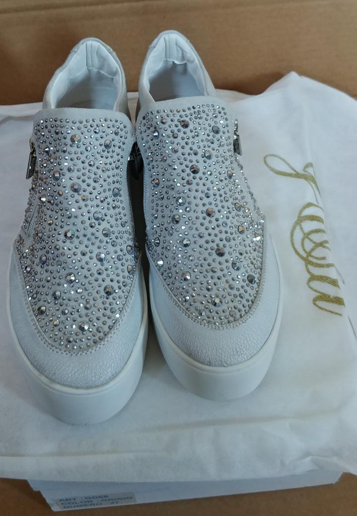 Splinternieuwe Italiaanse sneakers Gold & Gold Strass M37, Kleding | Dames, Schoenen, Nieuw, Sneakers, Overige kleuren, Ophalen of Verzenden
