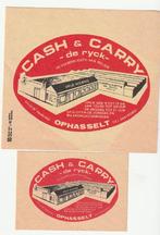 CASH & CARRY  pak. en etket, Collections, Articles de fumeurs, Briquets & Boîtes d'allumettes, Boîtes ou marques d'allumettes