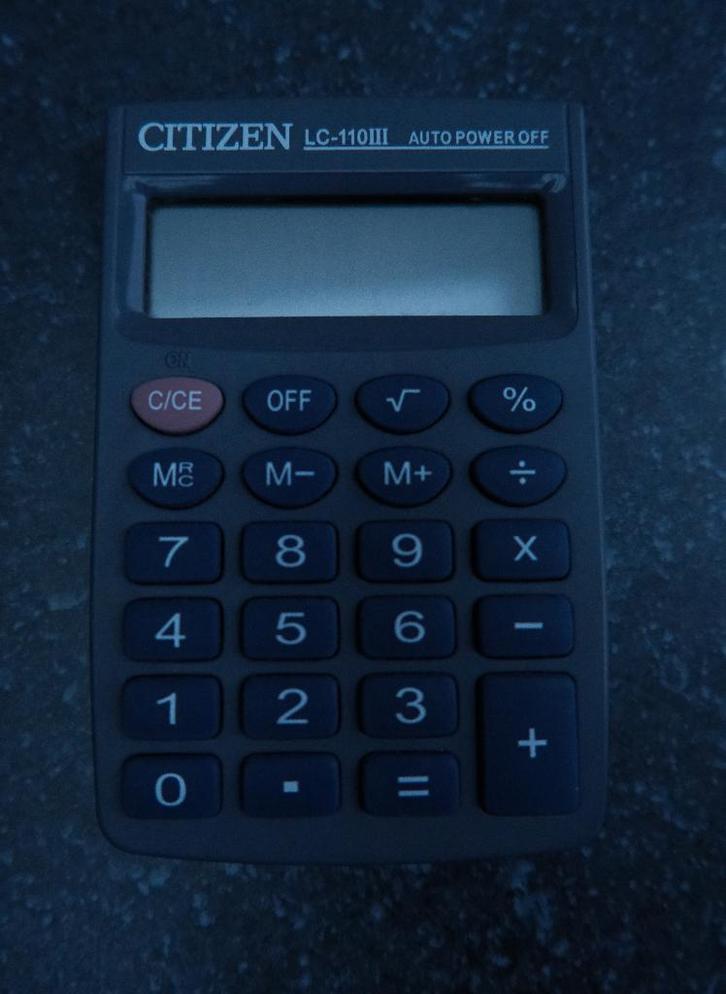 CITIZEN LC-110III | calculatrice de poche, Collections, Appareils électroniques, Ordinateurs et Machines à calculer, Enlèvement