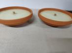 Kaarsen in terracotta potten. Voor buitenshuis., Ophalen, Nieuw