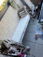 Zitbank , Inkombank , Bank in hout, Huis en Inrichting, Ophalen, Gebruikt, Bruin, Rechthoekig