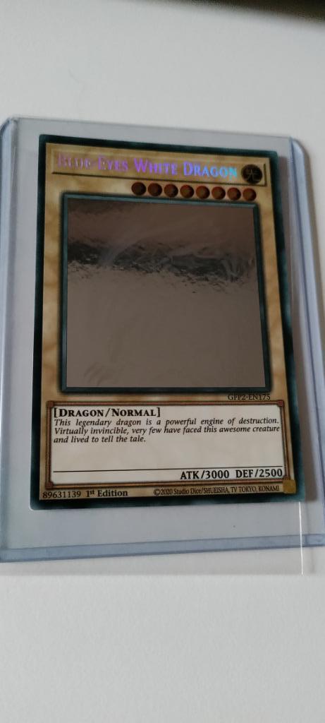 Yu-gi-Oh! Blue eyes white dragon GHOST, Hobby en Vrije tijd, Verzamelkaartspellen | Yu-gi-Oh!, Zo goed als nieuw, Losse kaart