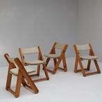 Vintage Kon-tiki folding chairs by Gillis Lundgren, Huis en Inrichting, Ophalen, Hout, Gebruikt, Overige kleuren