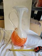 Grote vintage opaline vaas. Italiaanse jaren 70-stijl, Antiek en Kunst, Antiek | Glaswerk en Kristal, Ophalen