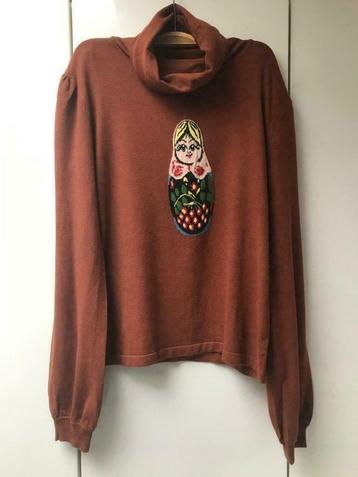 Pull col roulé marron Vue sur Mer - Taille L ---, Taille 42/44 (L), Enlèvement ou Envoi, Vue sur Mer, Comme neuf