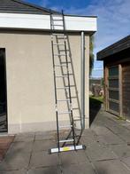 Ladder Escaleert multifolt 4 in 1 zwart gelakt staal, Doe-het-zelf en Bouw, Ladders en Trappen, Ophalen, Zo goed als nieuw, Ladder