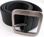 Leder riem zwart 90 cm lang 4 cm breed - navigata S, 80 tot 90 cm, 3 tot 5 cm, Ophalen of Verzenden, Gedragen