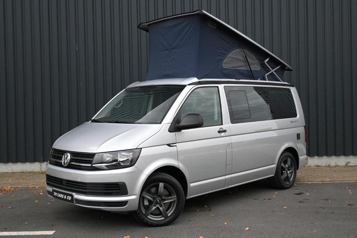 Vw T6 California Beach 205Pk-DSG-7zit-4slaap-webasto, ACC,Tr, Auto's, Volkswagen, Bedrijf, Te koop, Transporter, ABS, Adaptive Cruise Control