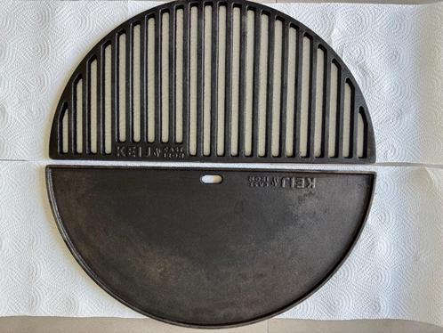 Cast iron rooster Big Green Egg Large, Tuin en Terras, Houtskoolbarbecues, Zo goed als nieuw, Ophalen