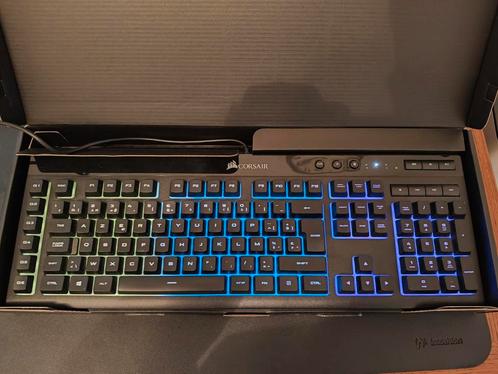 Corsair K55 RGB Gaming Keyboard / Toetsenbord, Computers en Software, Toetsenborden, Zo goed als nieuw, Azerty, Bedraad, Gaming toetsenbord