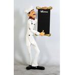 Chef Skinny beeld Menubord – Kok 185 cm Beschrijfbaar, Verzamelen, Beelden en Beeldjes, Ophalen, Nieuw